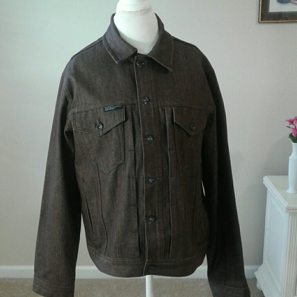 Rocawear Other - ROCAWEAR Man's brown denim jacket, Sz 42,